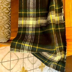 Auth. Christian Dior Monsieur Green/White Vintage Scarf